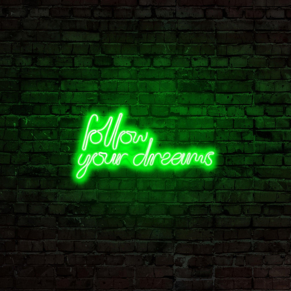 Aplica de Perete Neon Follow Your Dreams - Verde
