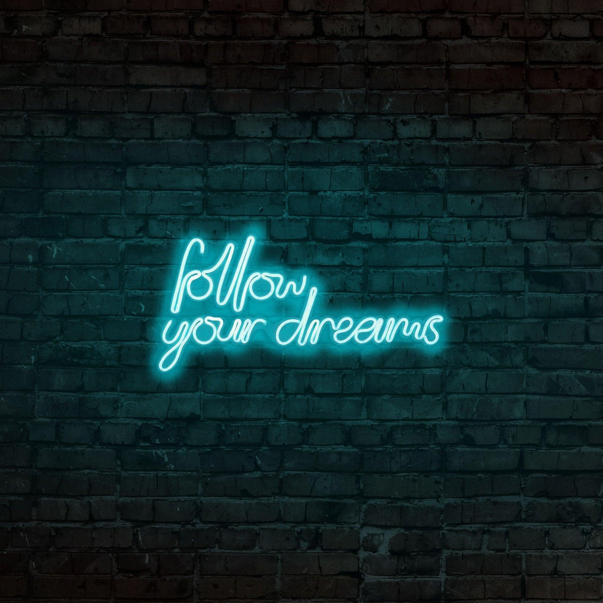 Aplica de Perete Neon Follow Your Dreams - Albastru