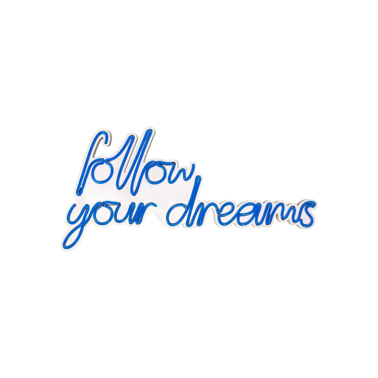 Aplica de Perete Neon Follow Your Dreams - Albastru