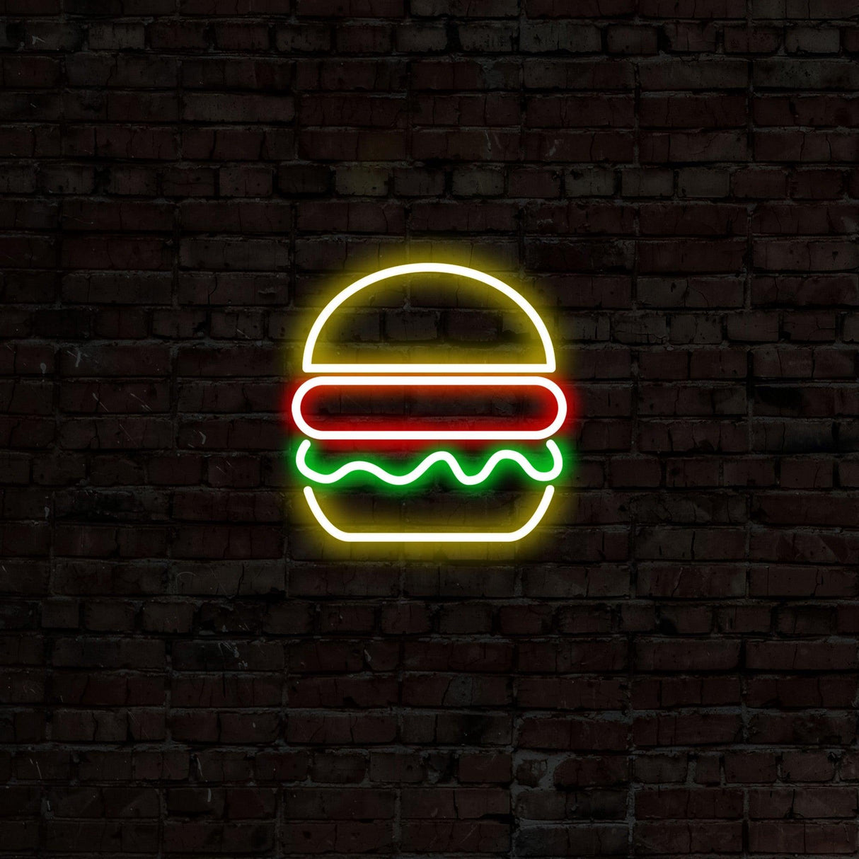 Aplica de Perete Neon Hamburger