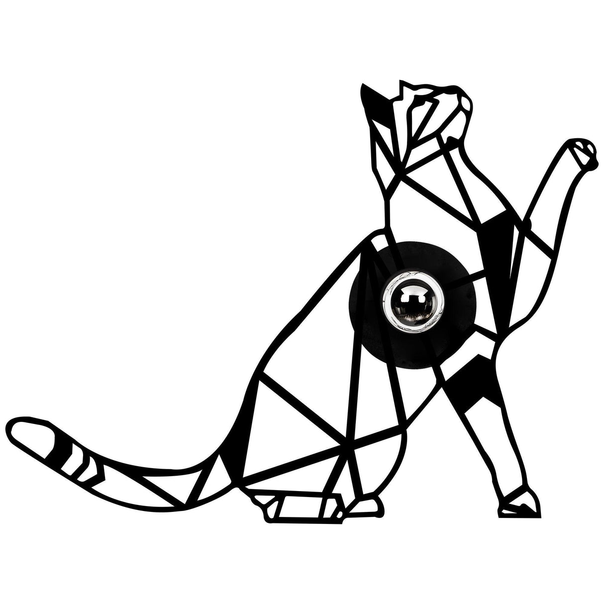 Aplica De Perete Pisica, Negru