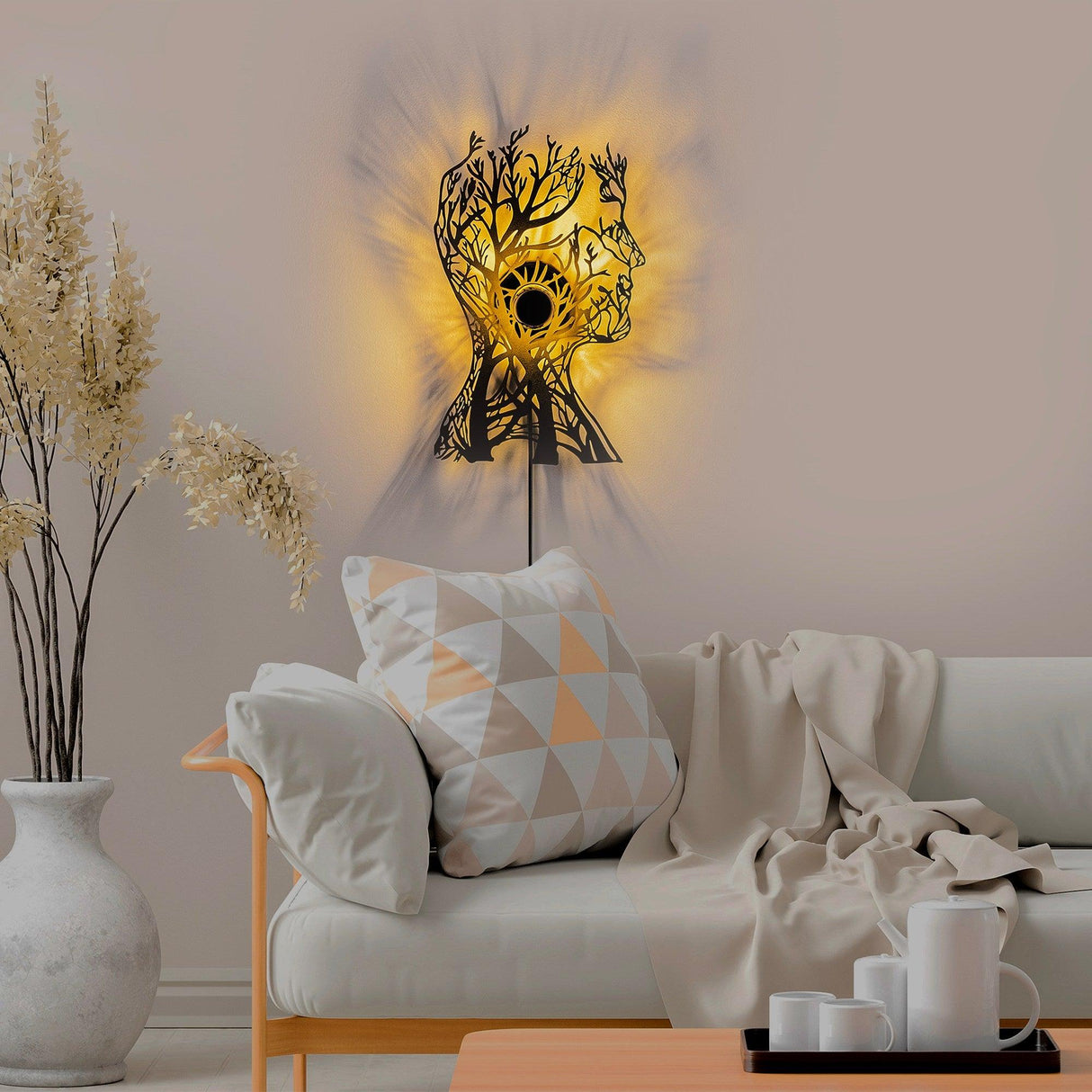 Aplica De Perete Tree, Negru