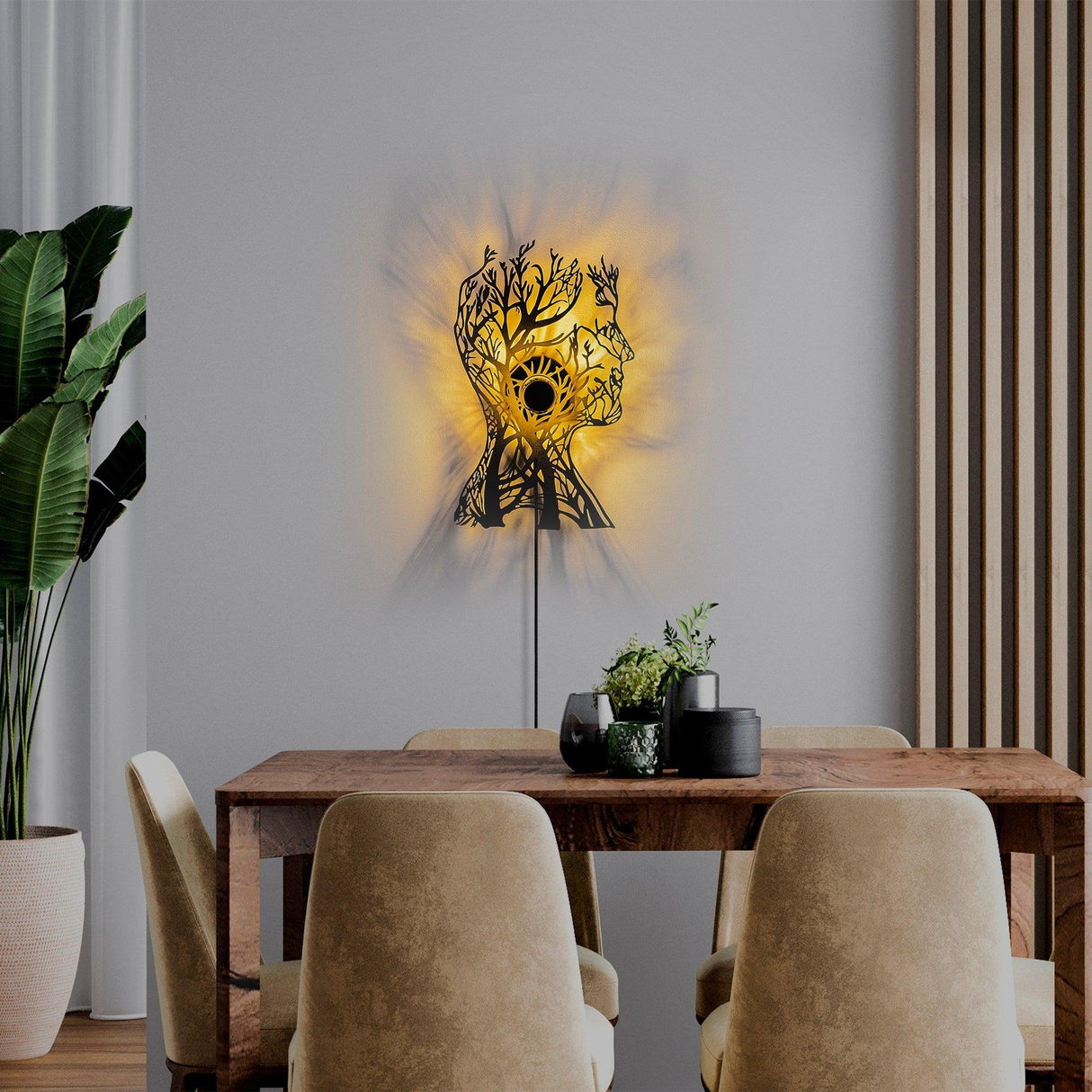 Aplica De Perete Tree, Negru