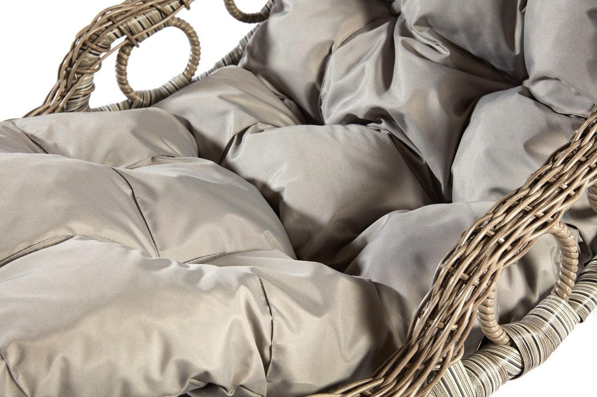 Balansoar de gradina Bodrum, Gri, 120 x 214 x 106 cm