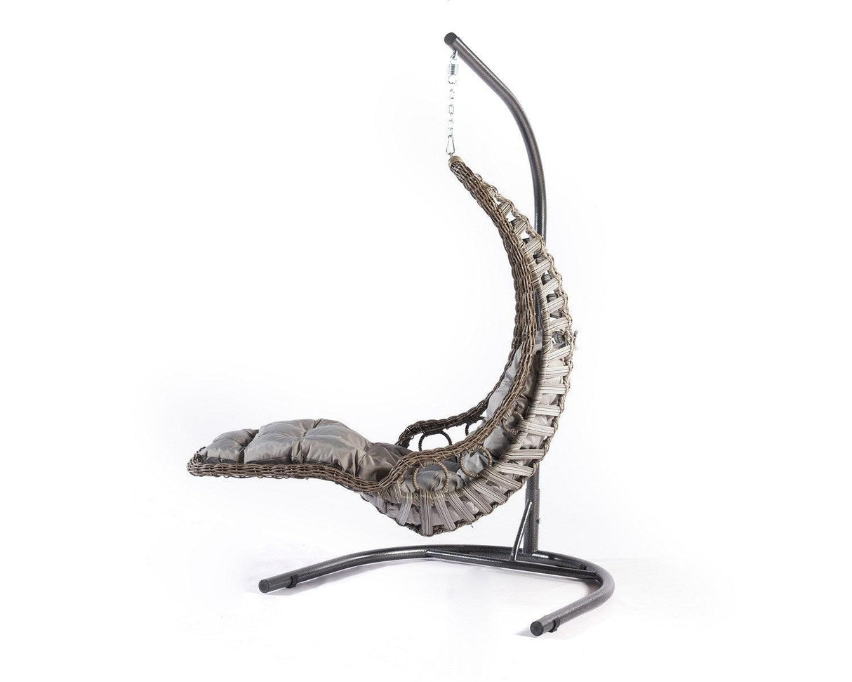 Balansoar de gradina Bodrum, Gri, 120 x 214 x 106 cm