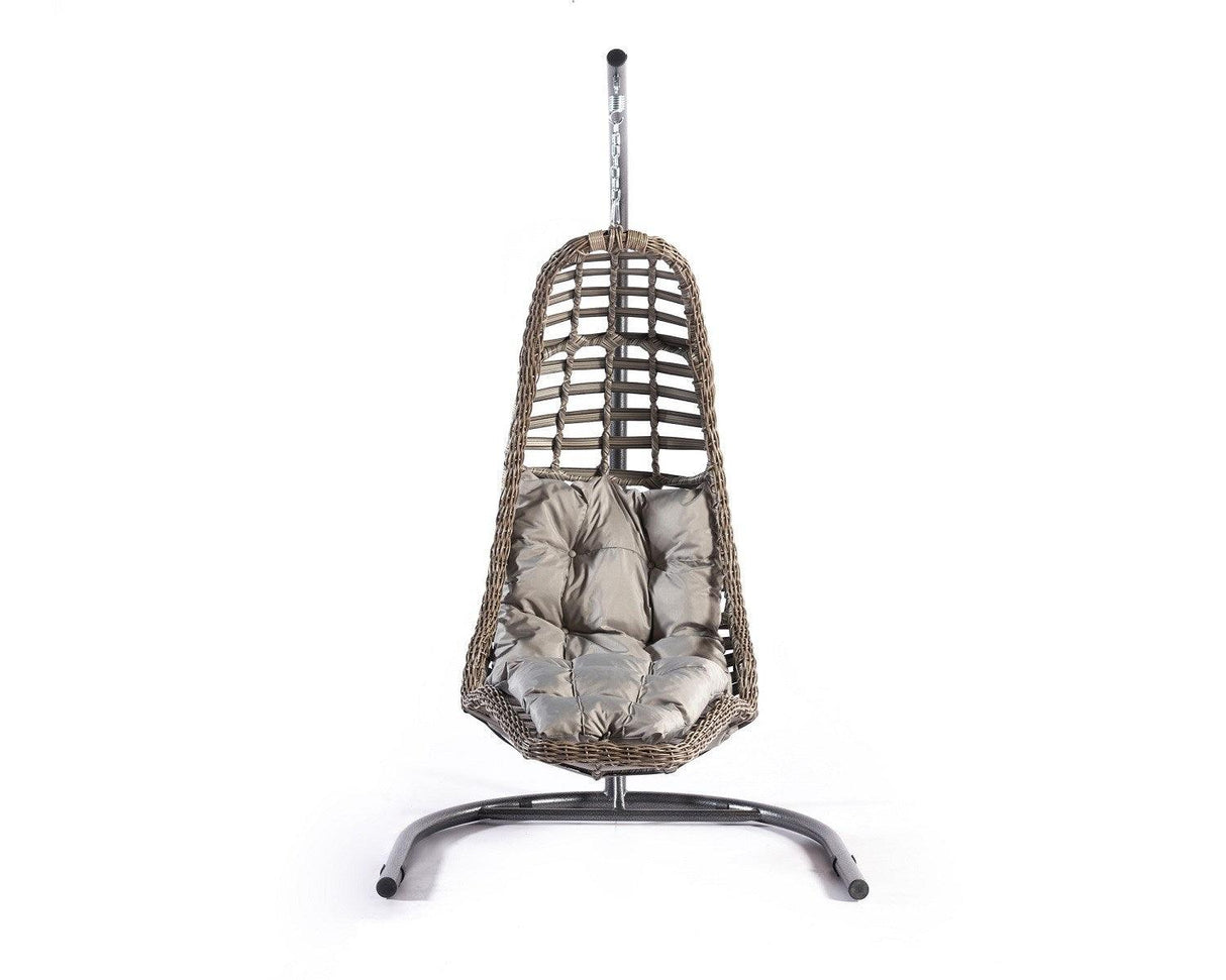 Balansoar de gradina Bodrum, Gri, 120 x 214 x 106 cm