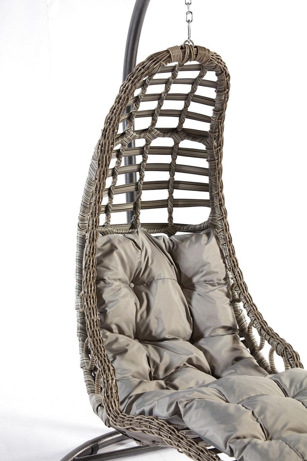 Balansoar de gradina Bodrum, Gri, 120 x 214 x 106 cm