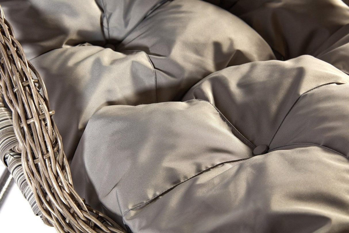 Balansoar de gradina Bodrum, Gri, 120 x 214 x 106 cm