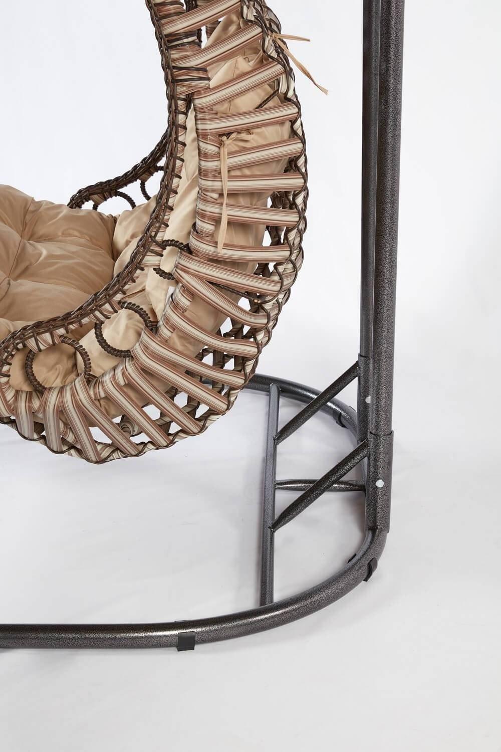 Balansoar de gradina cu 2 locuri Fethiye, Crem, 173 X 214 X 120 Cm