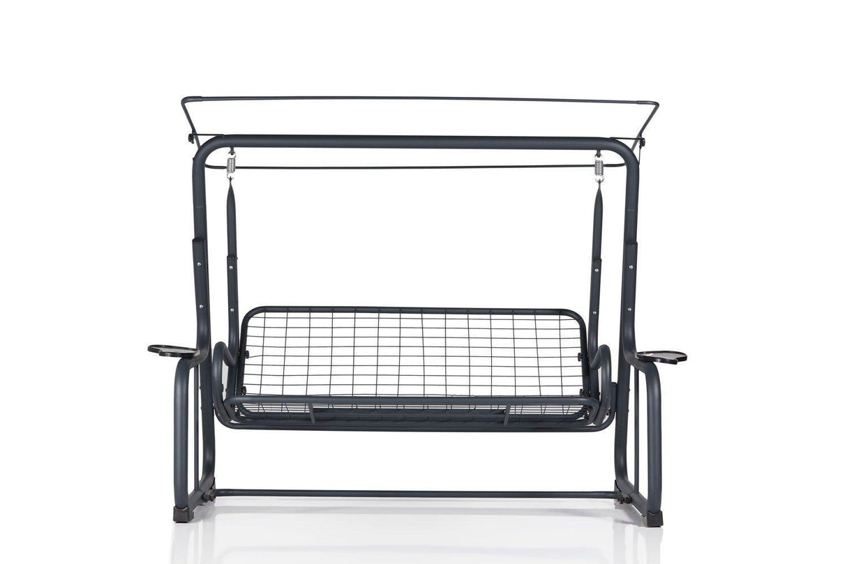 Balansoar de gradina cu 3 locuri Timsah, Verde, 200 x 165 x 110 cm