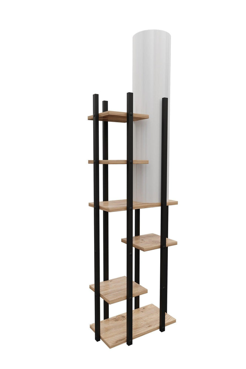 Biblioteca Cu Lampa Lemn Wallar, 45 X 25 X 84 Cm