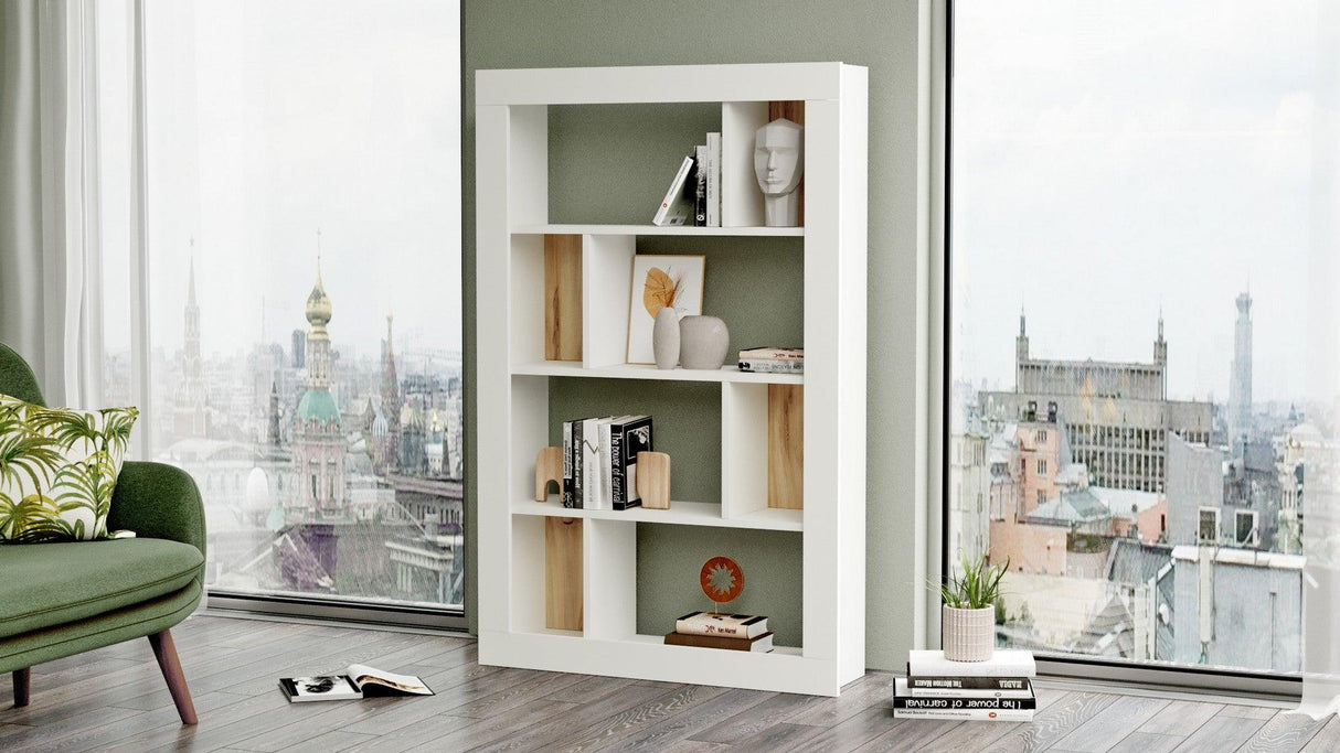 Biblioteca Litzo, Stejar, 95x146x28 cm