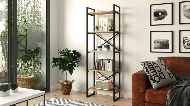Biblioteca Sineo, Stejar, 58 x 30 x 175 cm