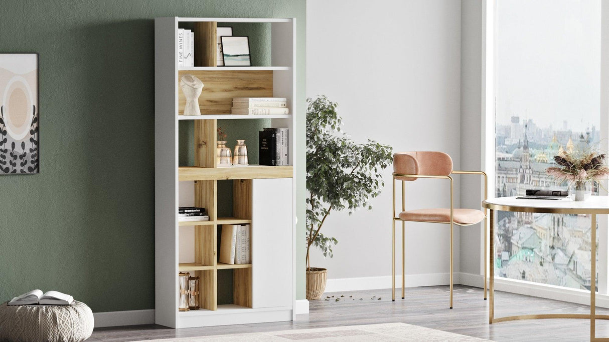 Biblioteca Yarmul, Stejar, 76x170x25 cm