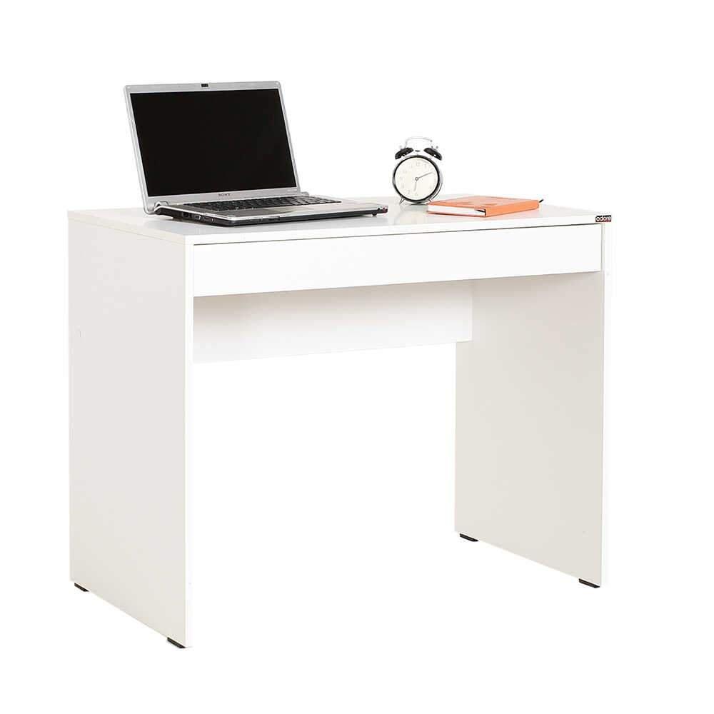 Birou Adore Study, cu sertar, 90x75x55 cm - Alb