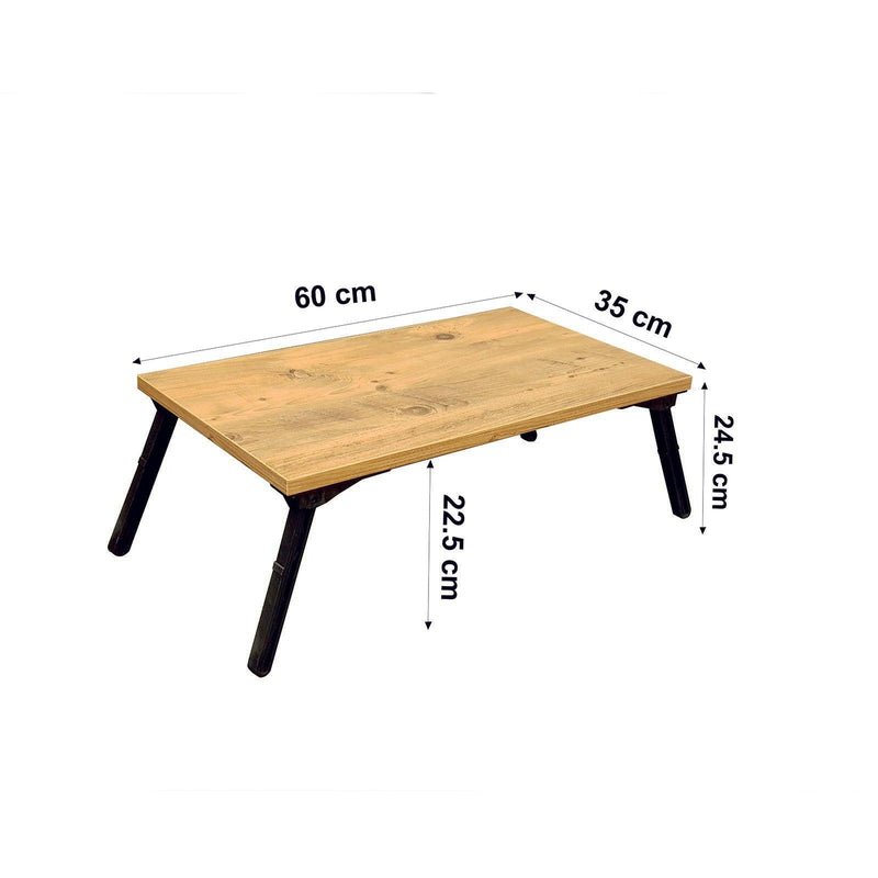 Birou Laptop Pliabile Atlantis, Stejar, 60 x 25 x 35 cm