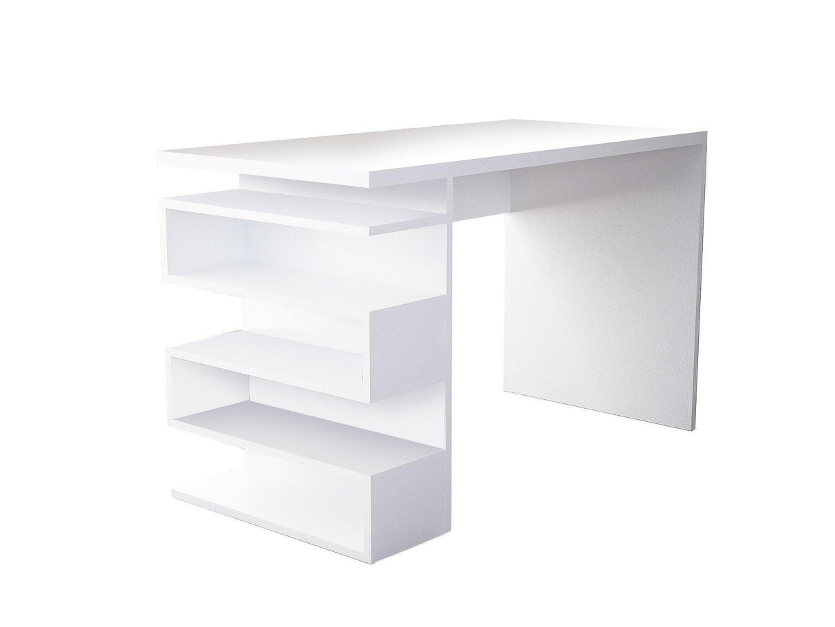 Birou Robin, Alb, 120x60x75 cm