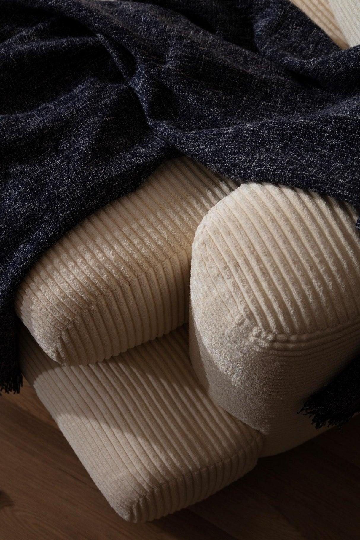 Canapea Fahri, 4 locuri, Bej, 330 x 90 x 105 cm