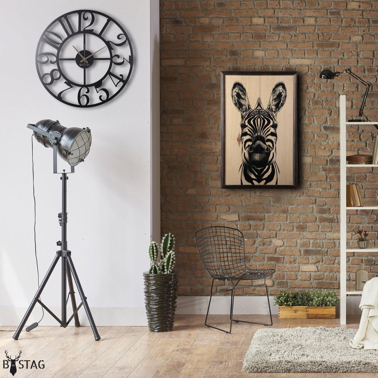 Ceas de perete Antic Rome, Negru, 50 x 50 cm