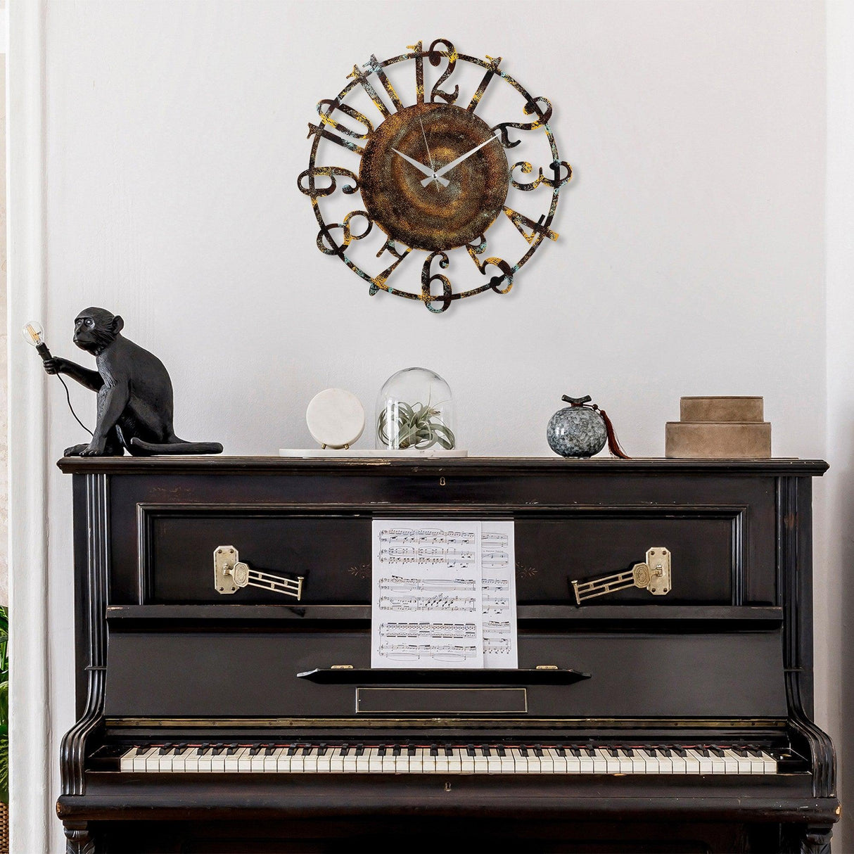 Ceas de perete Metal Wall Clock 15, Multicolor, 48x1x48 cm