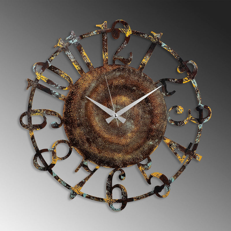 Ceas de perete Metal Wall Clock 15, Multicolor, 48x1x48 cm