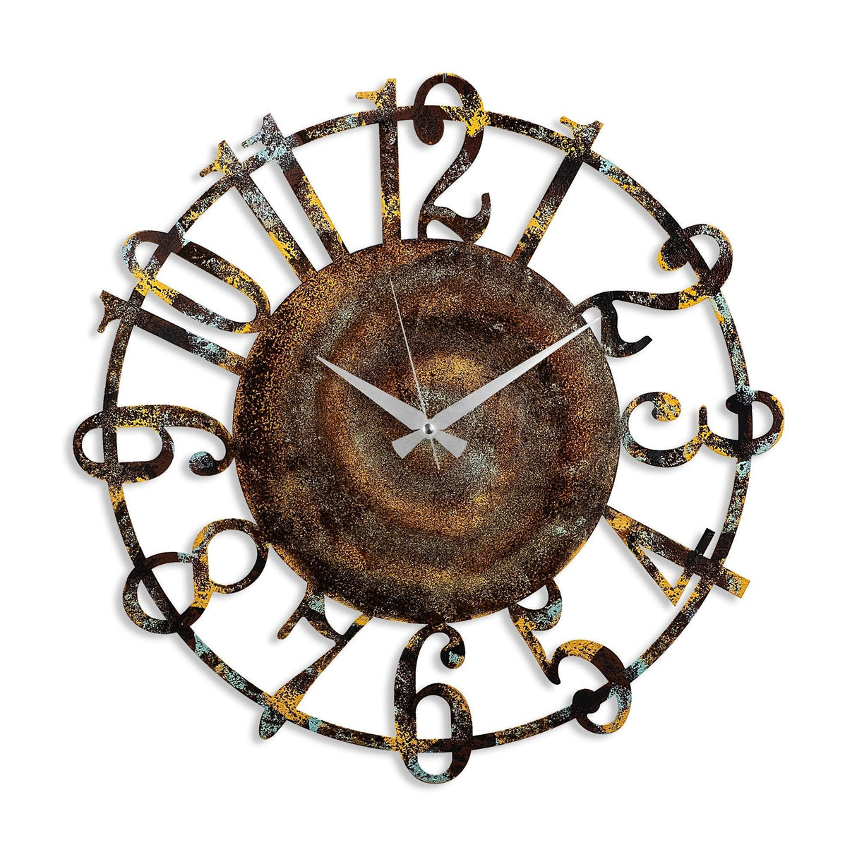 Ceas de perete Metal Wall Clock 15, Multicolor, 48x1x48 cm