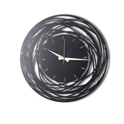 Ceas de perete Timeless Zone, Negru, 70 x 70 cm