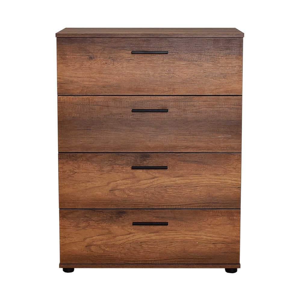 Comoda Adore Trendline, 4 sertare, Alb - Nuc, 73x96x44 cm - Nuc