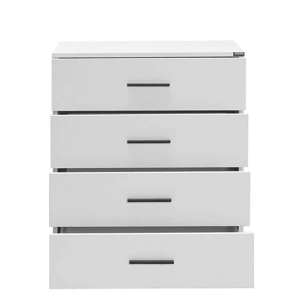 Comoda Adore White, 4 sertare, 65x78x41 cm - Alb