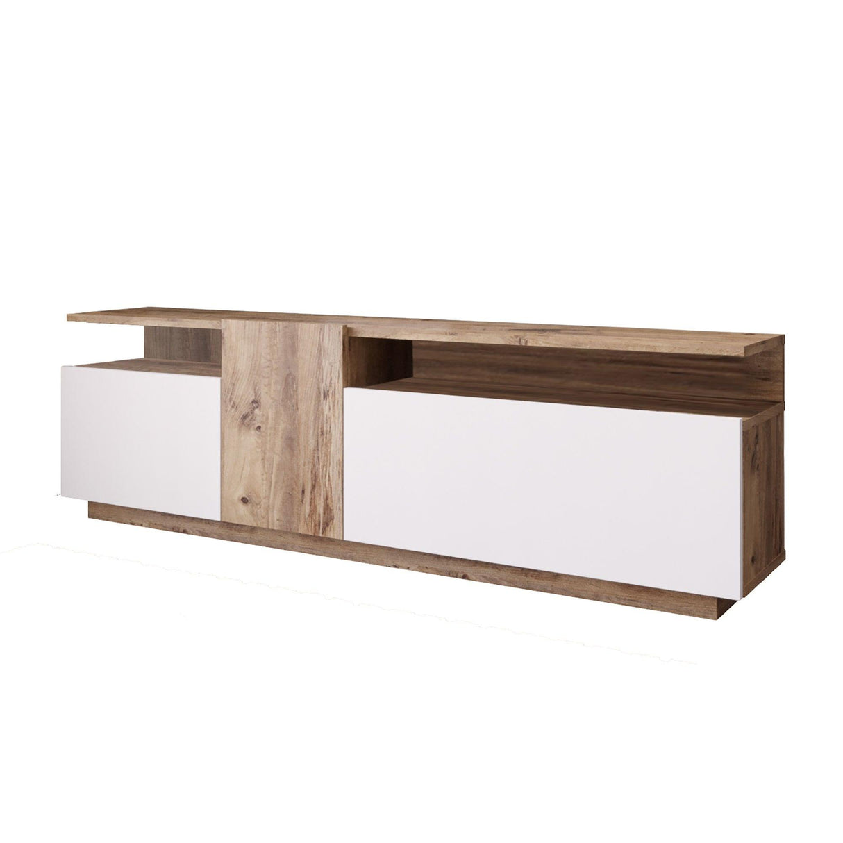 Comoda TV Cablee, Stejar, 150x47x30 cm