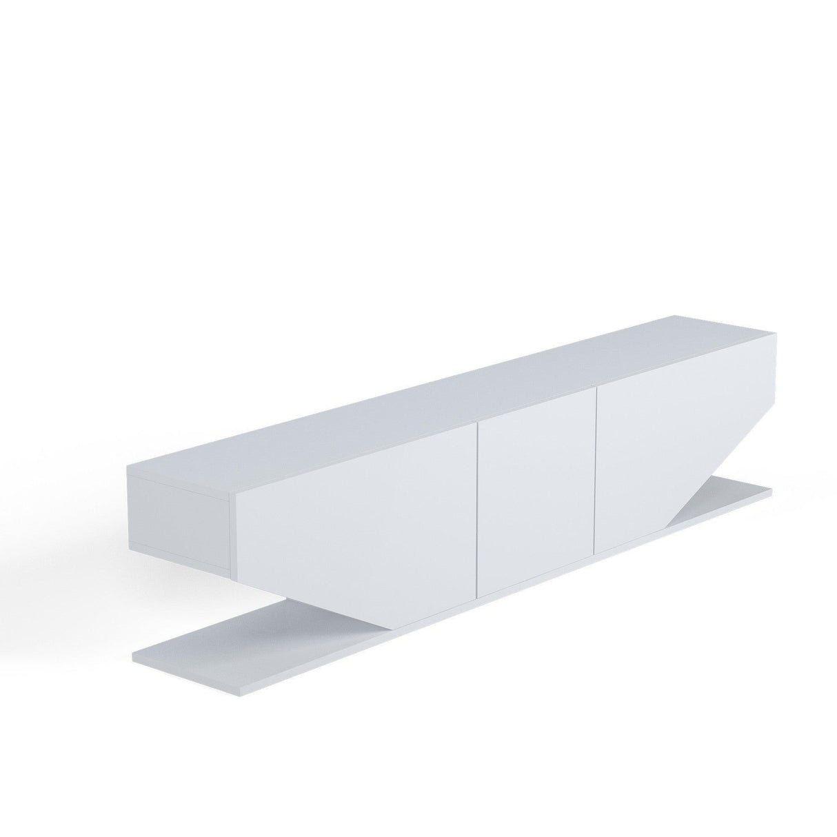 Comoda TV Cinera, Alb, 180x40x30 cm