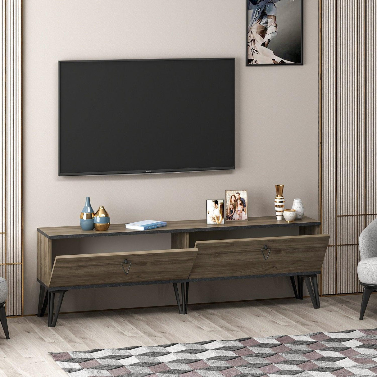 Comoda TV Telerie, Nuc, 160 x 30 x 50 cm