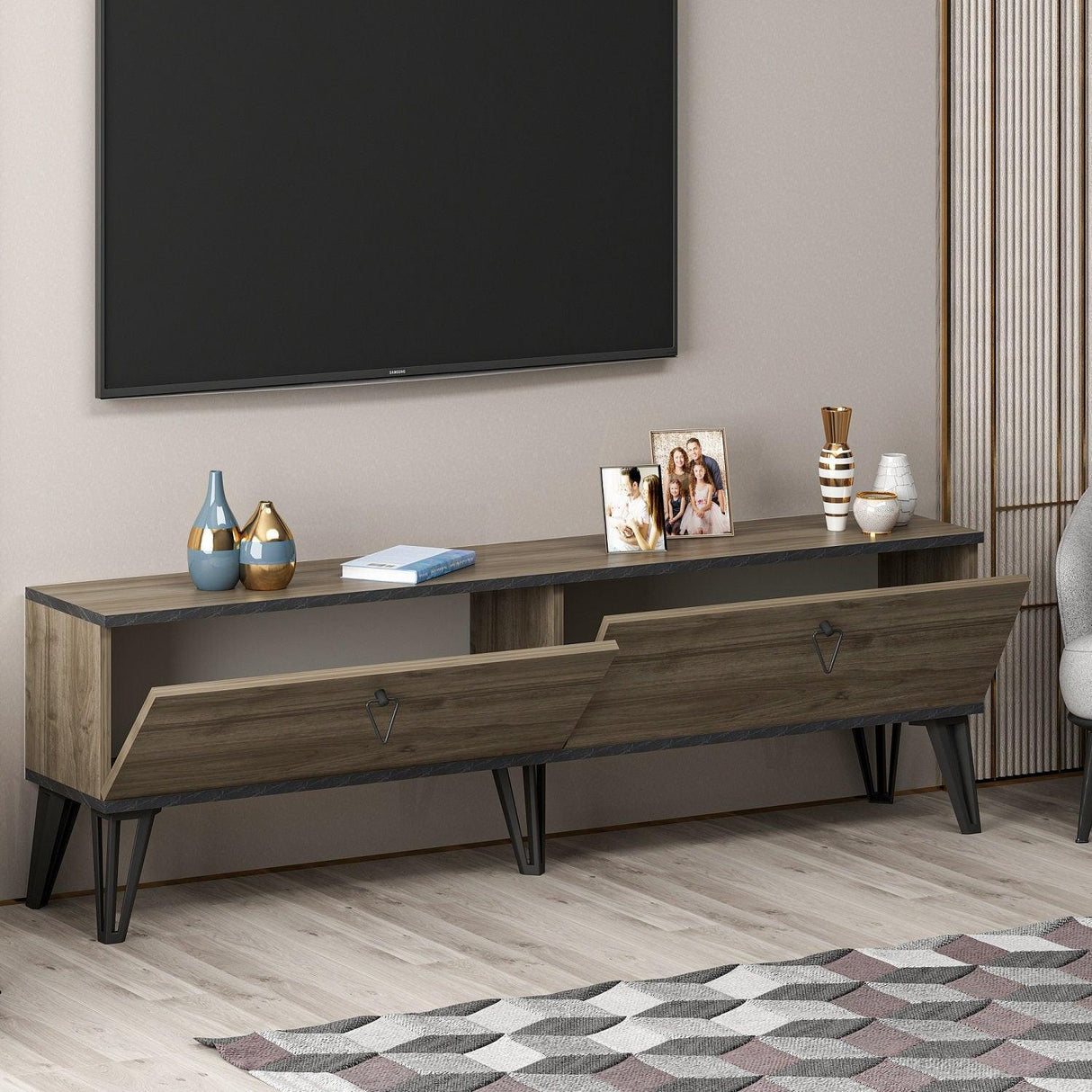 Comoda TV Telerie, Nuc, 160 x 30 x 50 cm