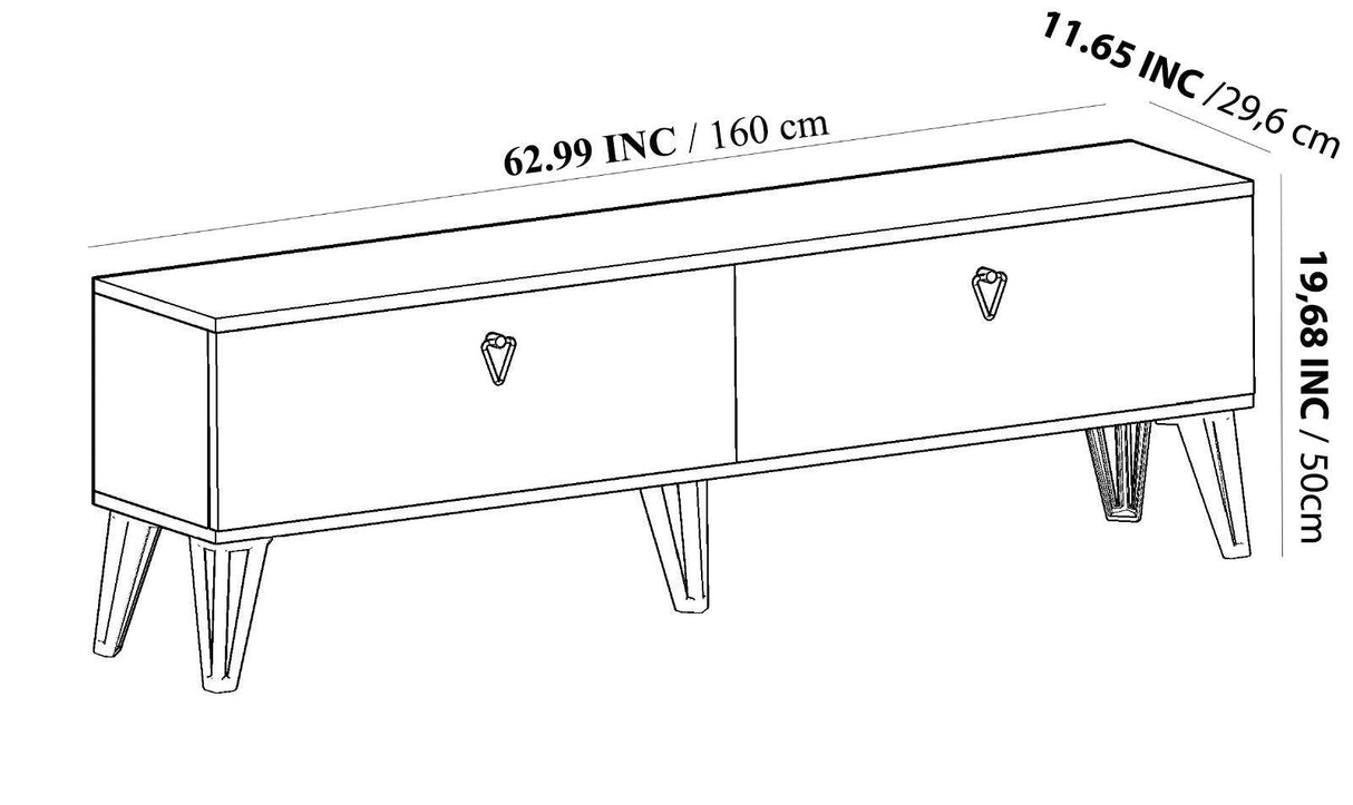 Comoda TV Telerie, Nuc, 160 x 30 x 50 cm