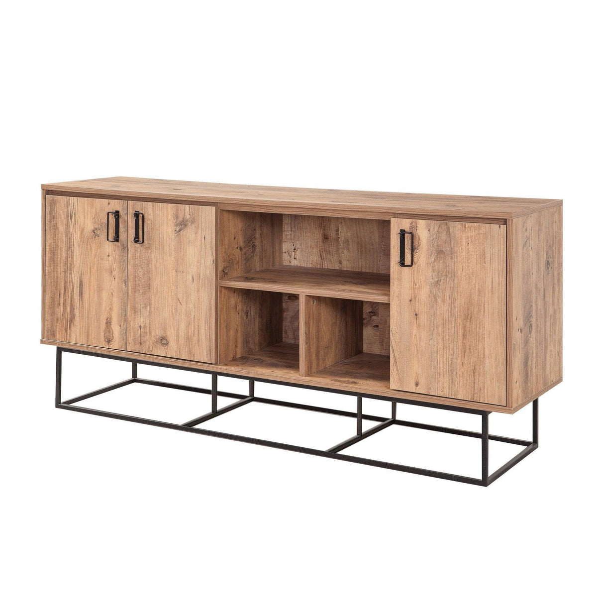 Consolă Quantum Medula, Stejar, 180x80x40 cm