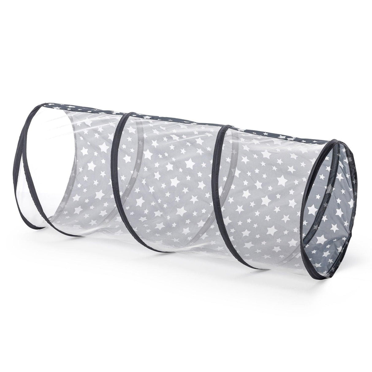 Cort de Joacă si Tunnel 2 in 1 Pentru Copii, Gri, 100x130x100 cm