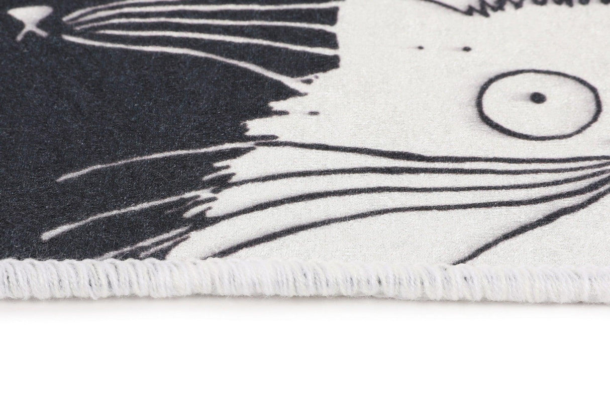 Covor de baie, Alb - Negru