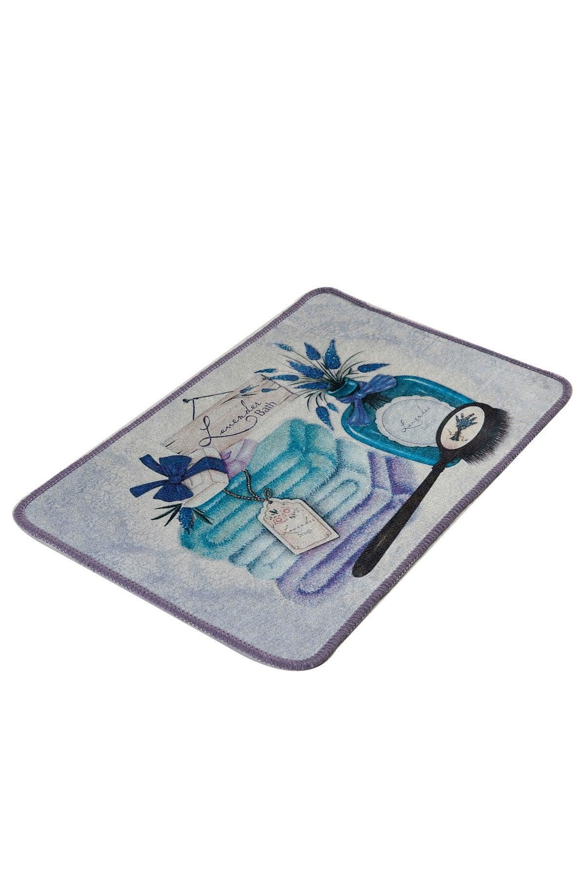 Covor de baie, Albastru