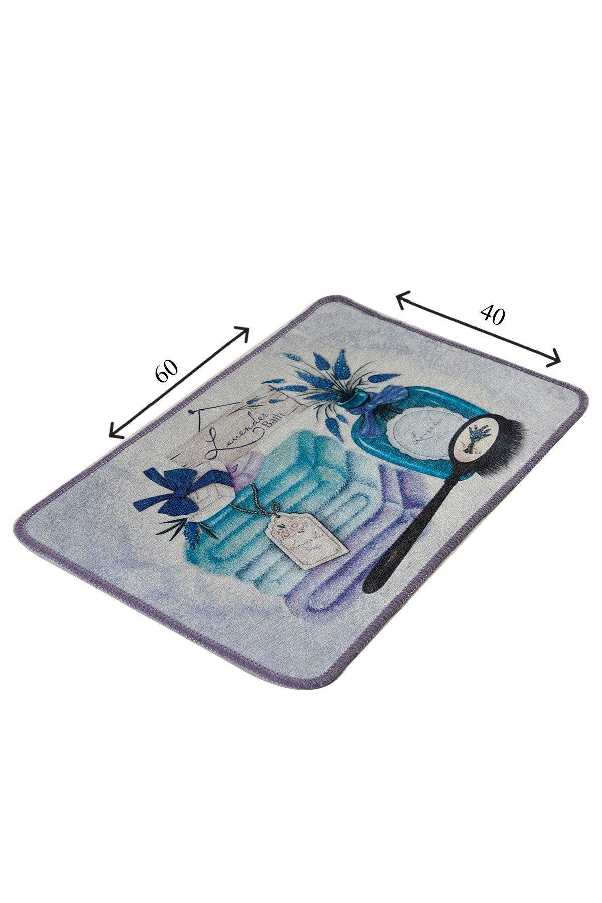 Covor de baie, Albastru