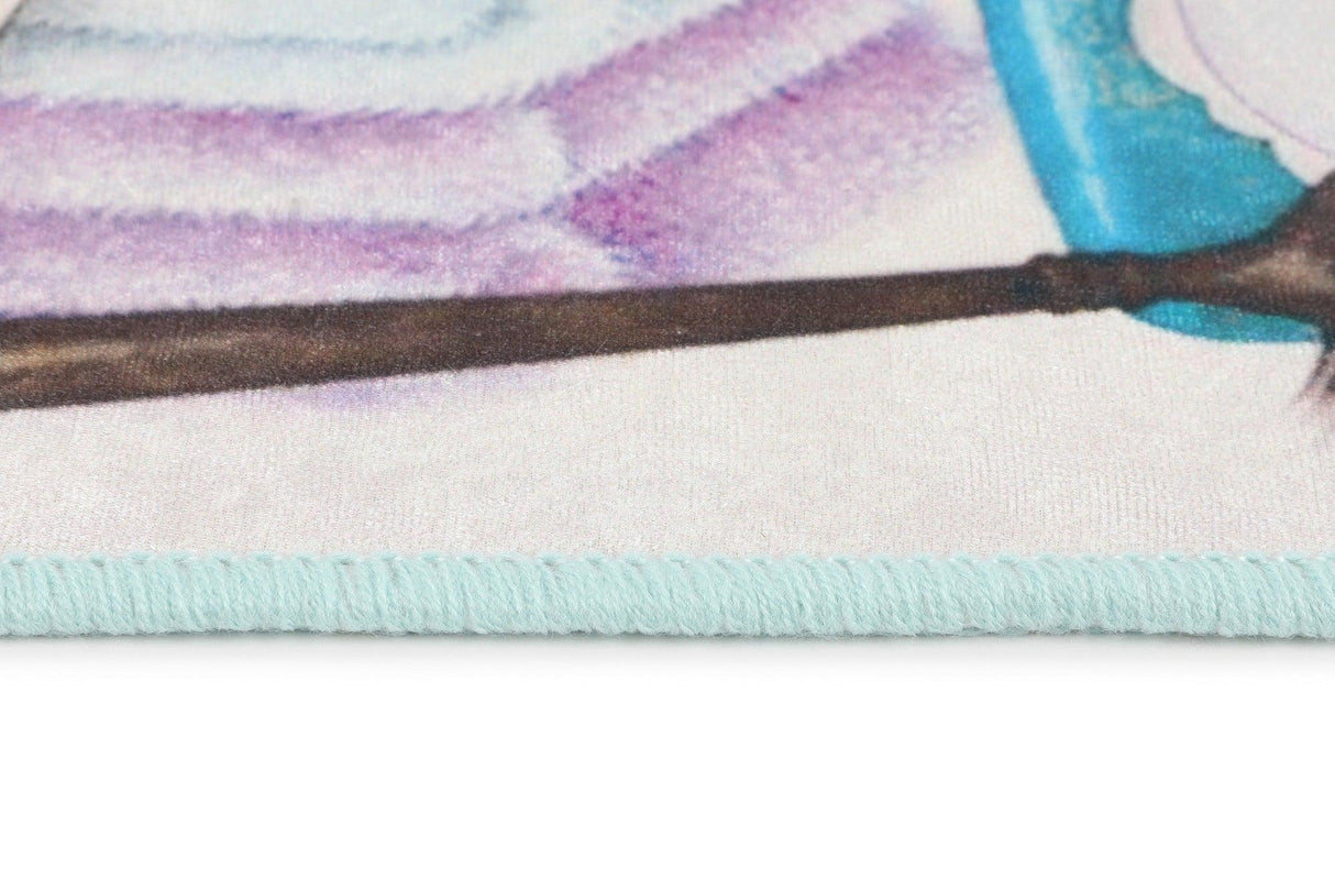 Covor de baie, Albastru