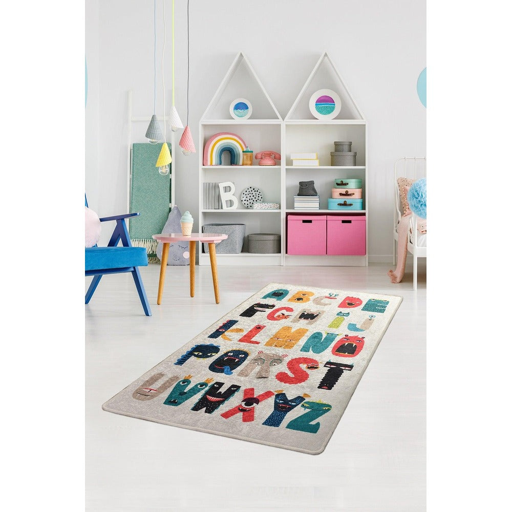 Covor de Copii Alfabet Monstru, Multicolor (diverse dimensiuni) - Multicolor