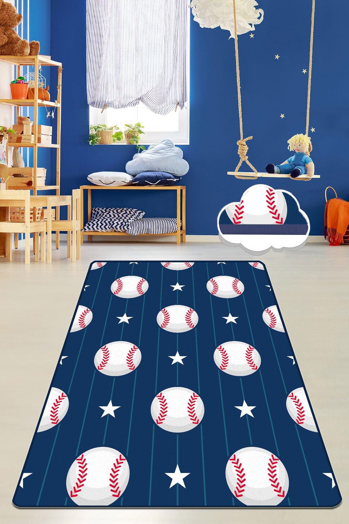 Covor de Copii BaseBall, Multicolor, 140x190 cm