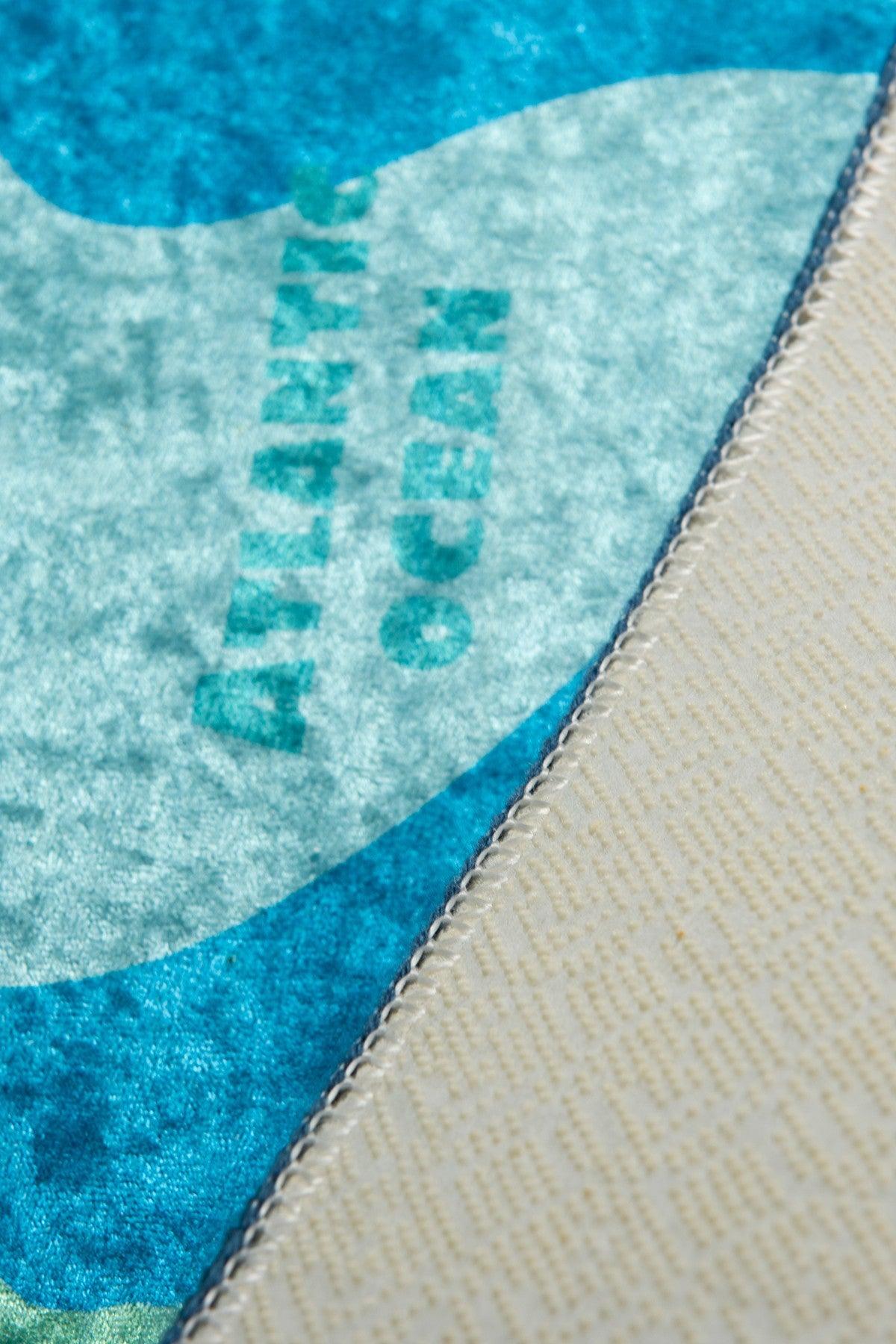 Covor de Copii harta Lumea, Multicolor, 100x160 cm