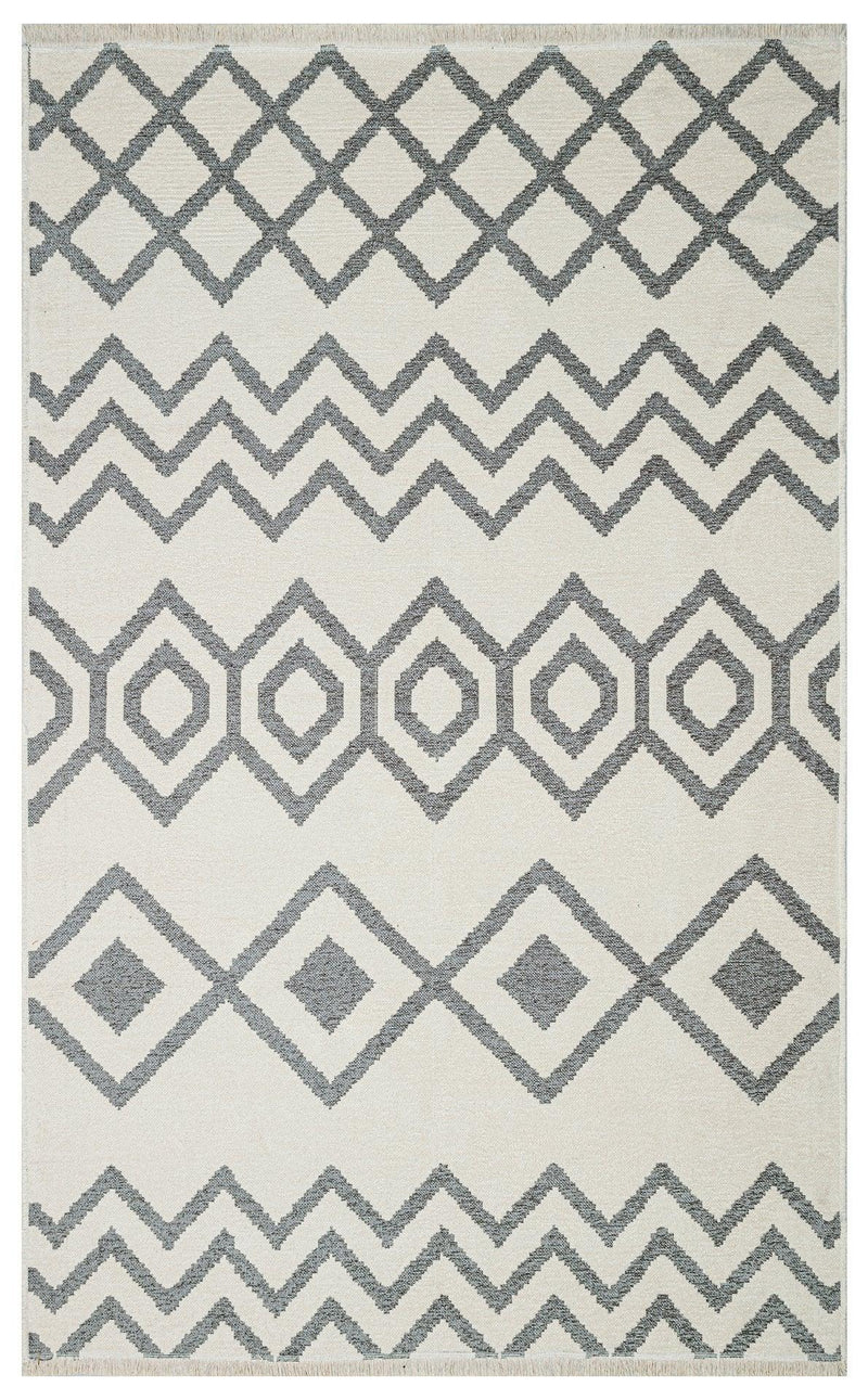 Covor Maze Home MONDO, Reversibil, Harmony Silver 01 - Adorehome.ro - Covoare - Maze - MD 01 SILVER _ 80*150