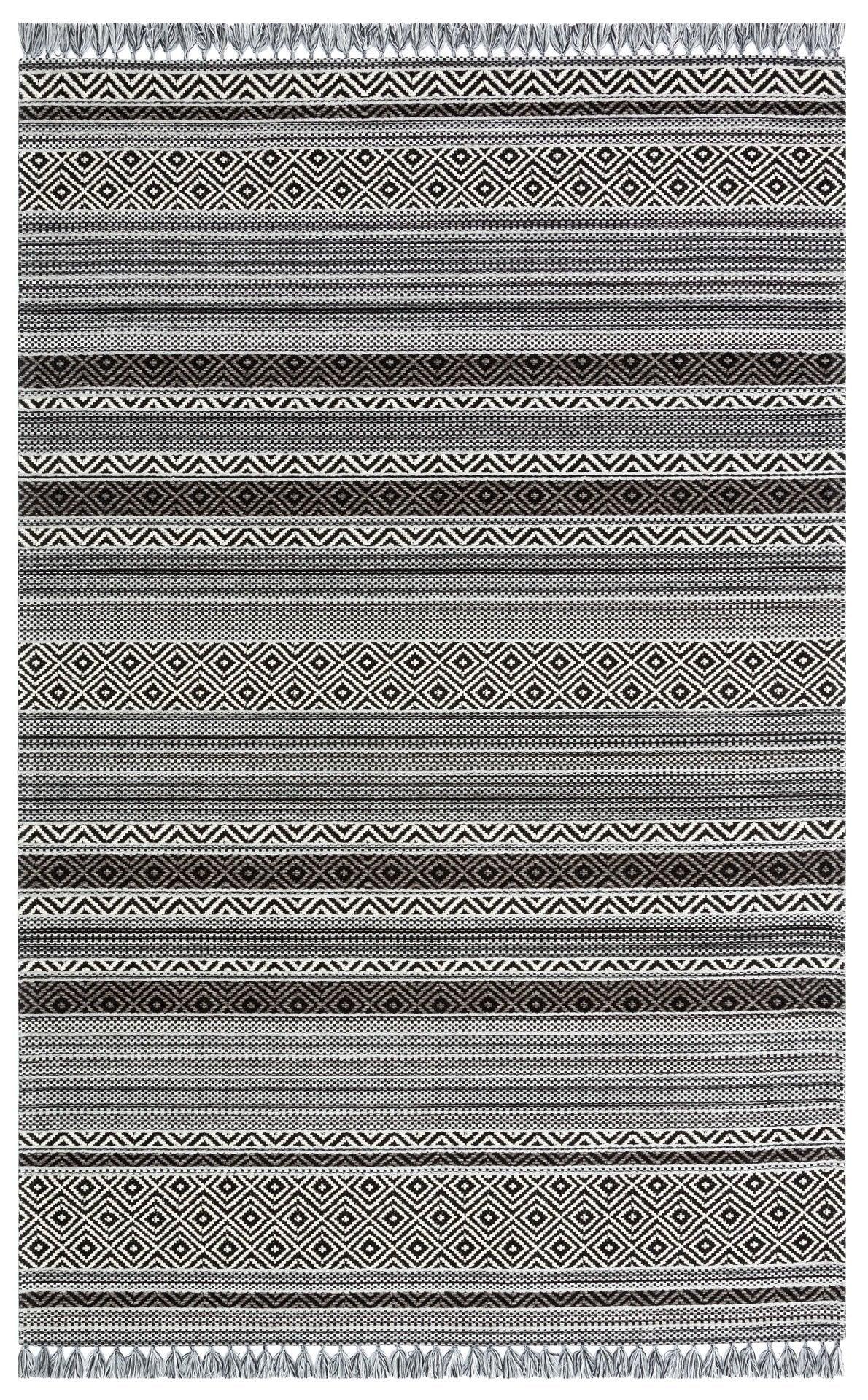 Covor Maze Home INKA, White Black - Adorehome.ro - Covoare - Maze - IN 02 WHITE BLACK _ 80*150