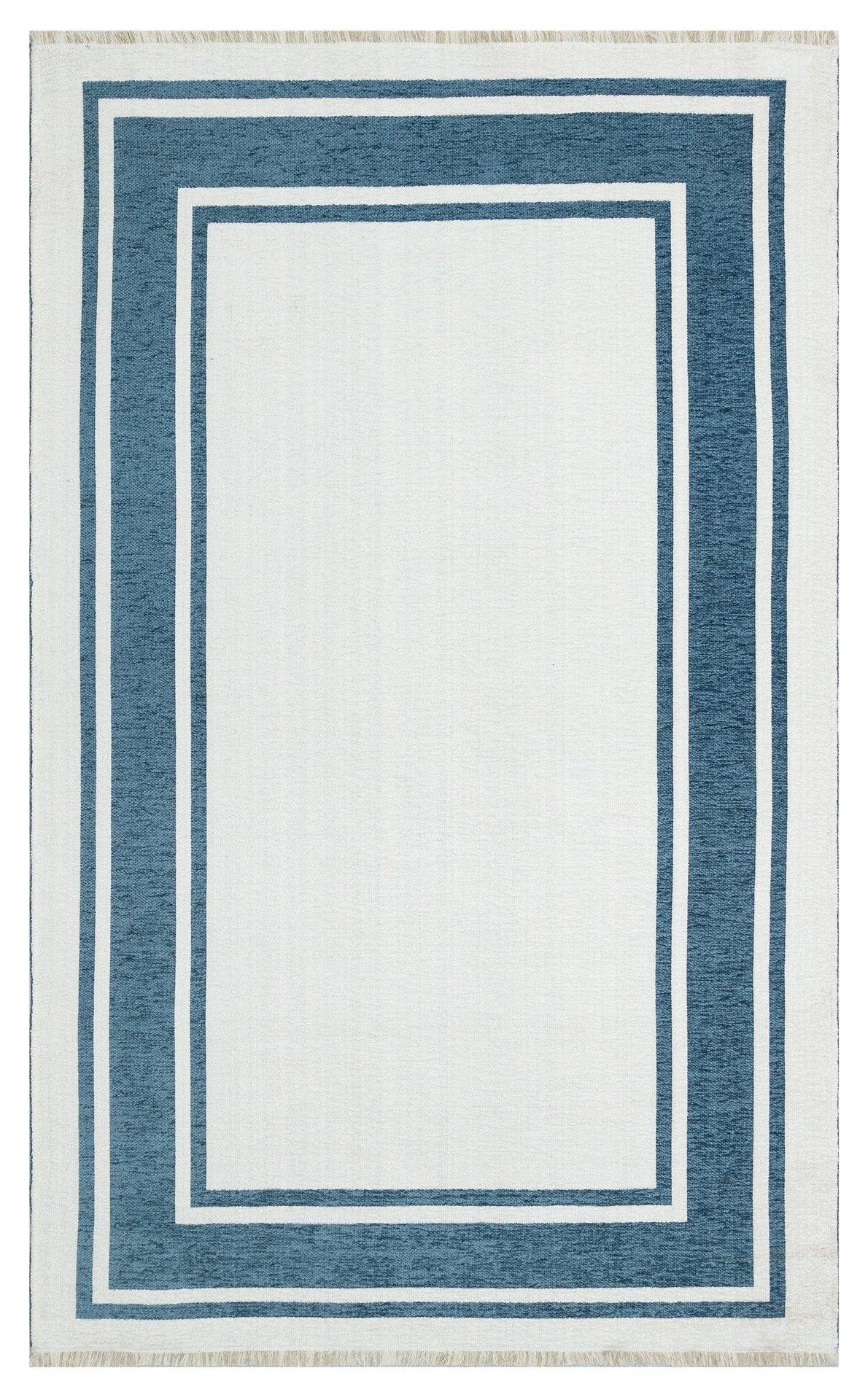 Covor Maze Home NOA, Reversibil, Blue White - Adorehome.ro - Covoare - Maze - NK 06 BLUE WHITE _ 75*150