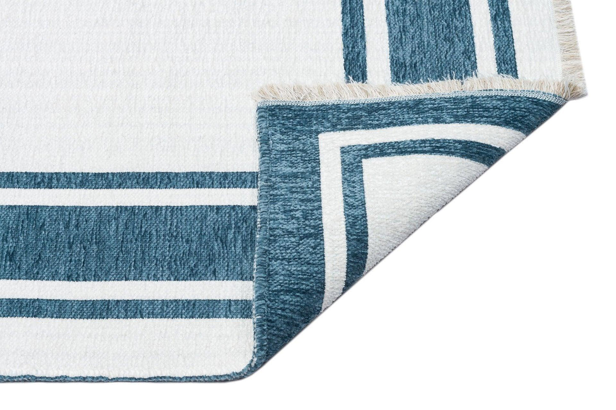 Covor Maze Home NOA, Reversibil, Blue White - Adorehome.ro - Covoare - Maze - NK 06 BLUE WHITE _ 75*150