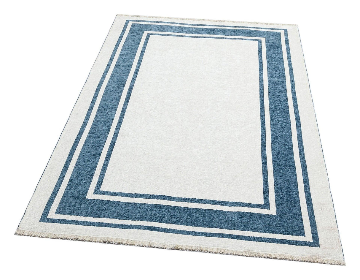 Covor Maze Home NOA, Reversibil, Blue White - Adorehome.ro - Covoare - Maze - NK 06 BLUE WHITE _ 75*150