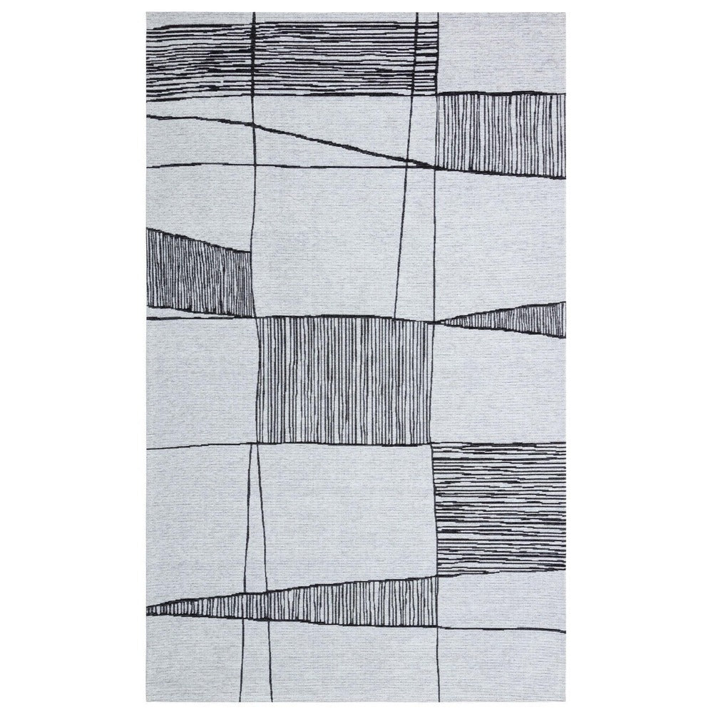 Covor Maze Home Palma, Gri - Negru (diverse dimensiuni), 80x150 cm - Gri