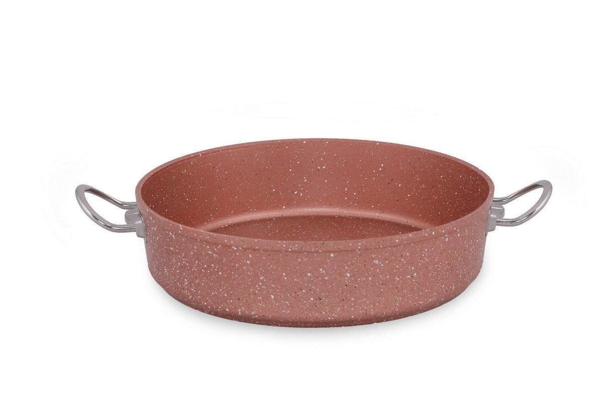 Cratiță din aluminiu cu capac, Güral Porselen, Aliminiu, Roz